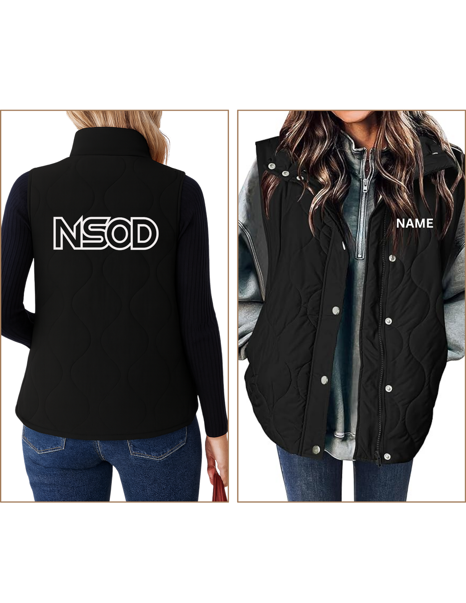 Embroidered Vest with Name