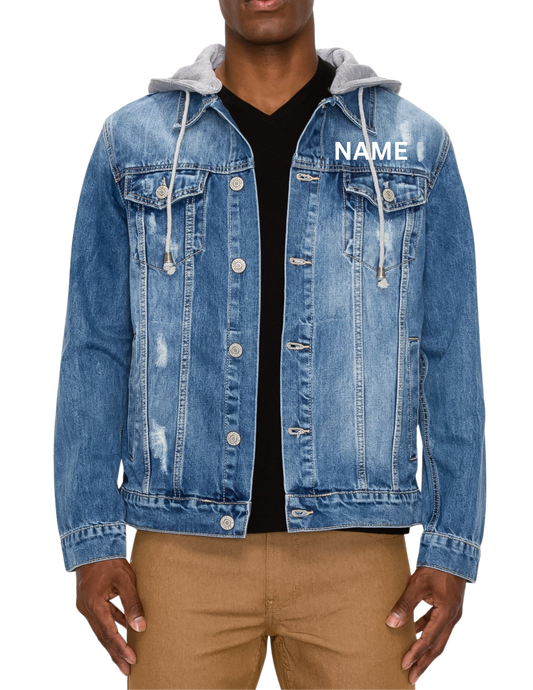 Adult Embroidered Jean Jacket with Name